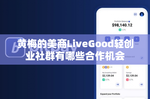 黄梅的美商LiveGood轻创业社群有哪些合作机会